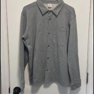 Wonder Nations Boys Gray Button Down Sweater Size XXL NWT